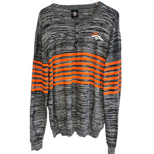Vintage Denver Broncos NFL Striped Sweater